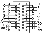 34 PIN M/34 FEMALE